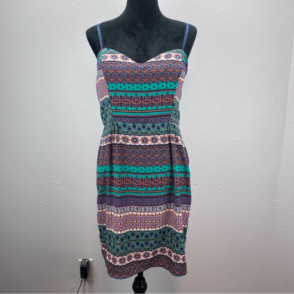 Vintage Dress Womens Medium Y2K 90s Mini Sweetheart Boho